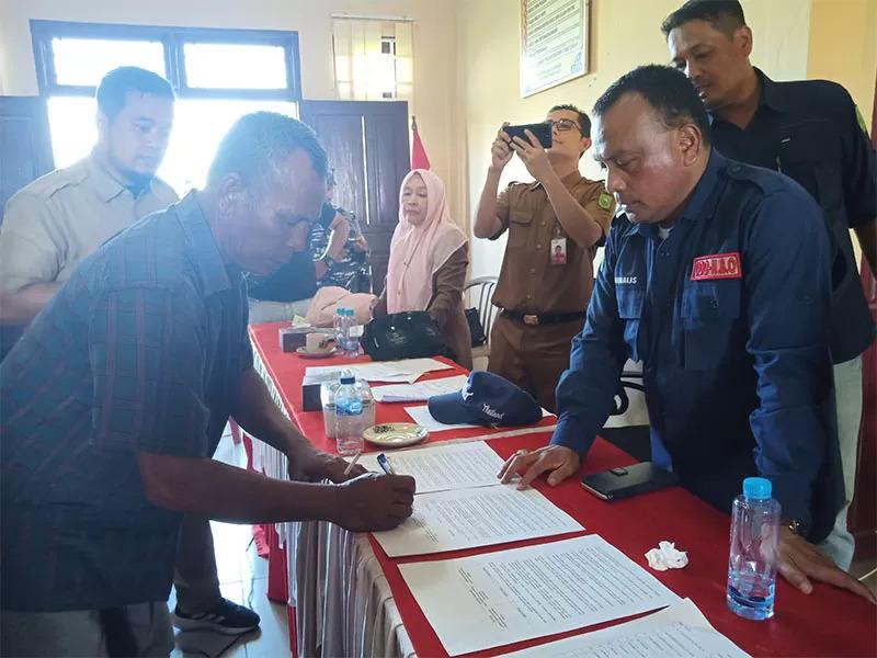 Terkait Pagar Laut di Rohil, DKP Turun Lapangan